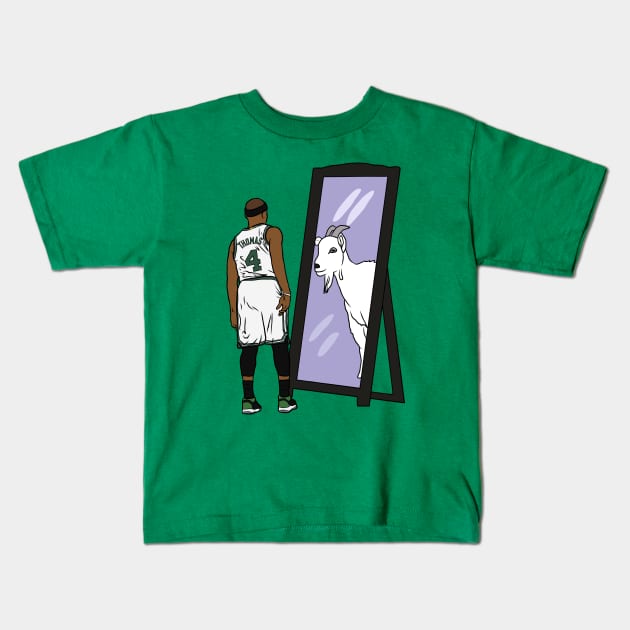 Isaiah Thomas Mirror GOAT Kids T-Shirt by rattraptees